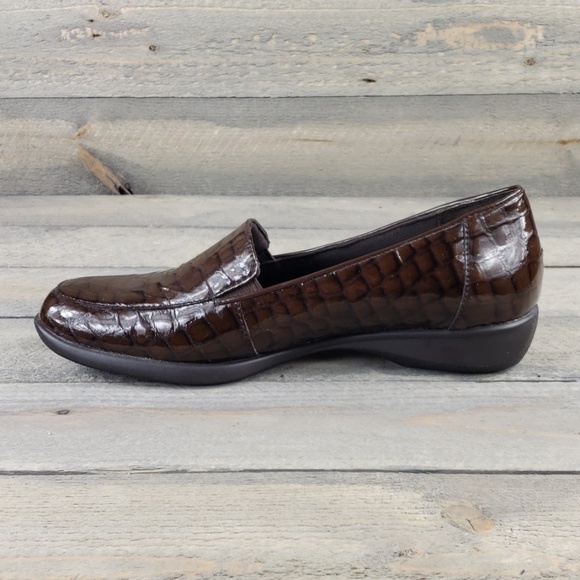 Trotters Women's Brown Leather Slip Ons sz 6.5m - Picture 7 of 8